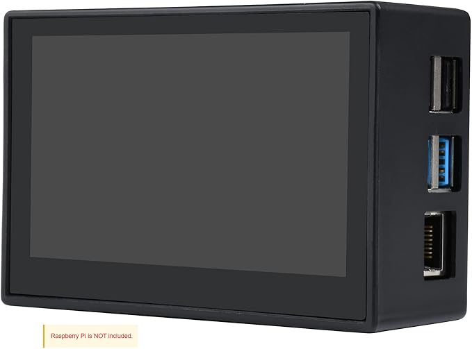 Waveshare 4.3 Inch Touch Screen DSI LCD with Case for Raspberry Pi 4B 800×480 Resolution Monitor IPS Capacitive Screen Support Raspbian/Ubuntu/Kali/Retropie/WIN10 IoT