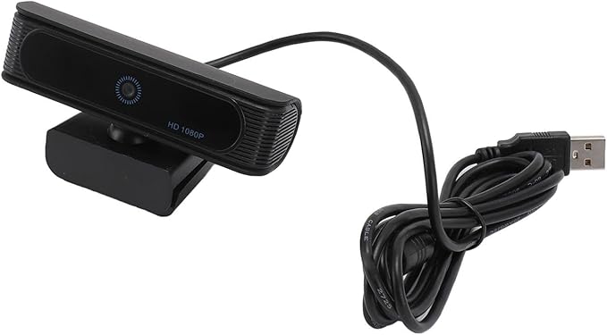EBTOOLS Full HD 1080P USB Webcam 2MP 30FPS Face Recognition Camera with 80 Degree Viewable 10/11 Webcasting Camera for Video Conferencing