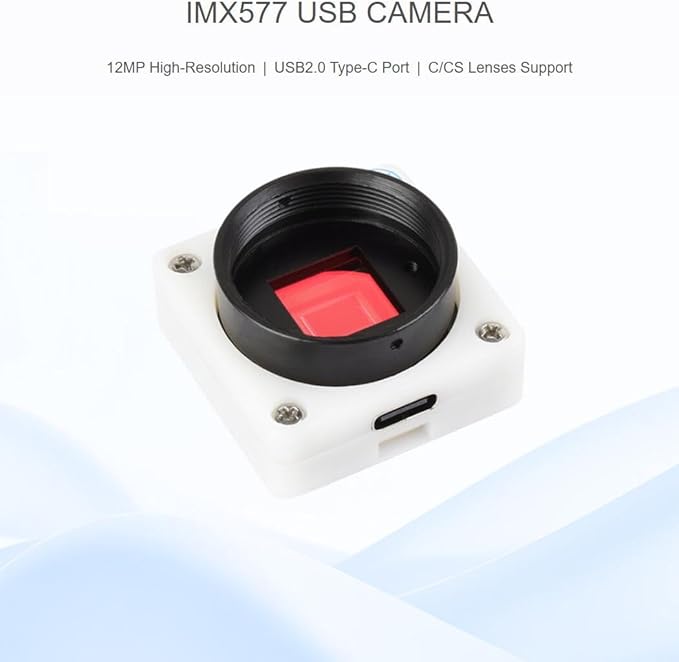 IMX577 12MP USB Camera (B) 3840 × 3024 Resolution Plug and Play 12MP high-Resolution USB2.0 Type-C Port Supports C/CS Lenses