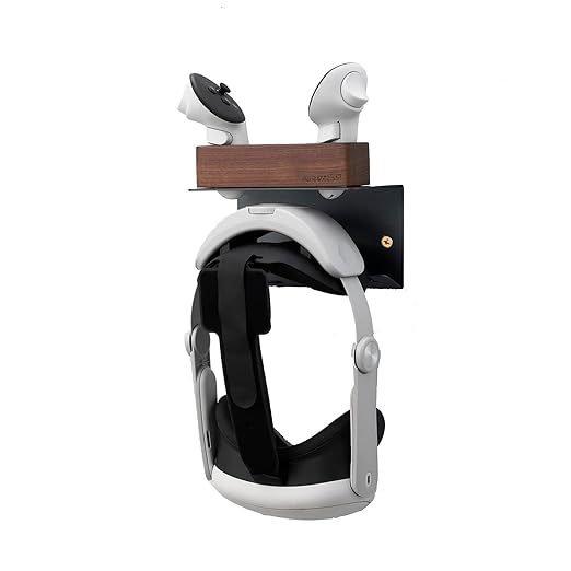 NIRVASH VR Headset Wall Mount Holder with Controller Holder