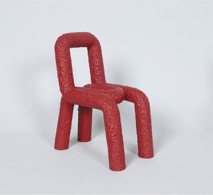 Gaming Chair Personality Chair Dining Chair Shape Decoration Special-Shaped Curved Tube Chair Model Room Table Decoration
