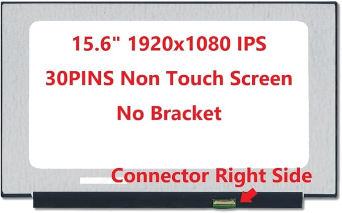 New 15.6 IPS FHD 1080P Matte Laptop LED LCD Replacement Screen/Panel Compatible with B156HAN02.1 B156HAN02.1 HW0A B156HAN02.1 HW1A (Non-Touch)