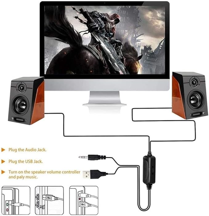 Computer Speakers USB-Powered Speakers3.5MM Headphone Jack