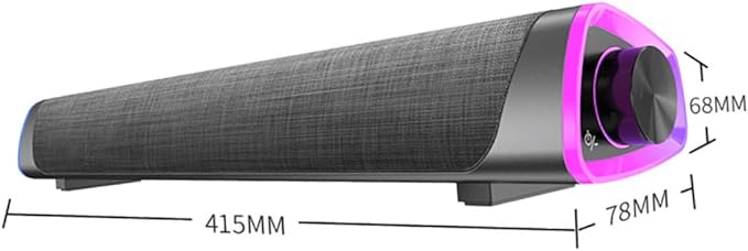 Mikikit Soundbar for Dual Horns Design Immersive Experience Compact Audio Speaker Smart Soundbar