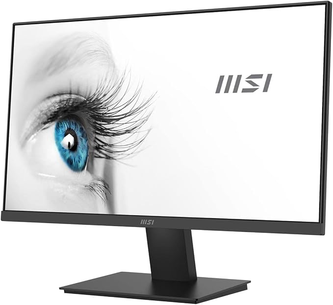 msi PRO MP241X 24 Monitor Bundle with ErgoFlexy Single Monitor Mount - FHD VA (1920x1080) 75 Hz Display 1 HDMI 1 VGA VESA Mount (75x75 mm) for Business &amp Productivity Black (2026 Model)