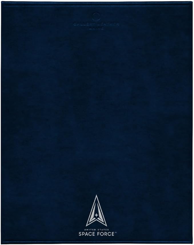 Gallery Leather Portrait Mouse Pads - Acadia Navy - Space Force - 10 x 8