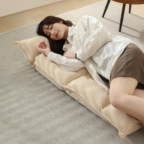 BTZHY Floor Chair Floor Chair with Backrest Foldable Floor Chair for Adults Lazy Sofa Meditation Chair Window Chair Floor Seating Lounge for Reading Watching TV Meditation (/Orange)