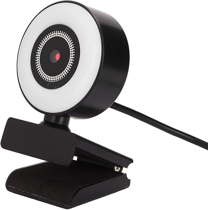 Computer Camera HD 1080P with Supplementary Lighting Flexible Rotate USB Home Webcam Excellent for Home Live Streaming on Various Platforms