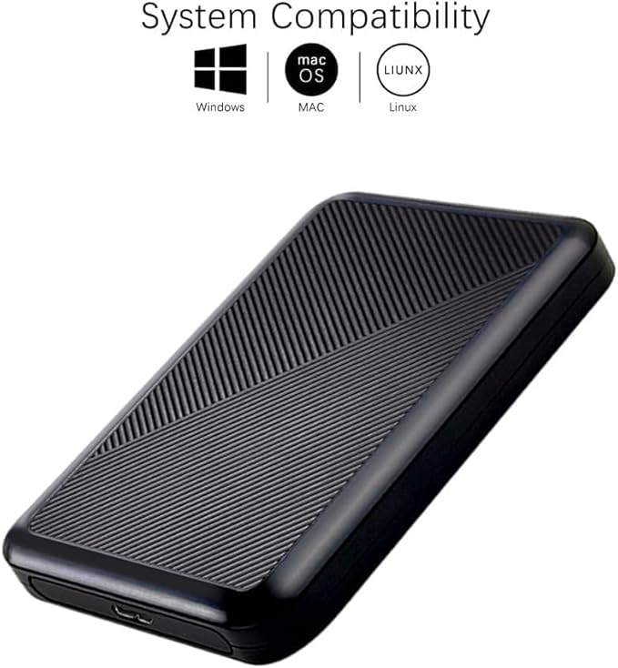 Ultra Slim Portable External Hard Drive USB 3.0 HDD Storage for PC Mac Laptop PS4 Xbox one (250GB)