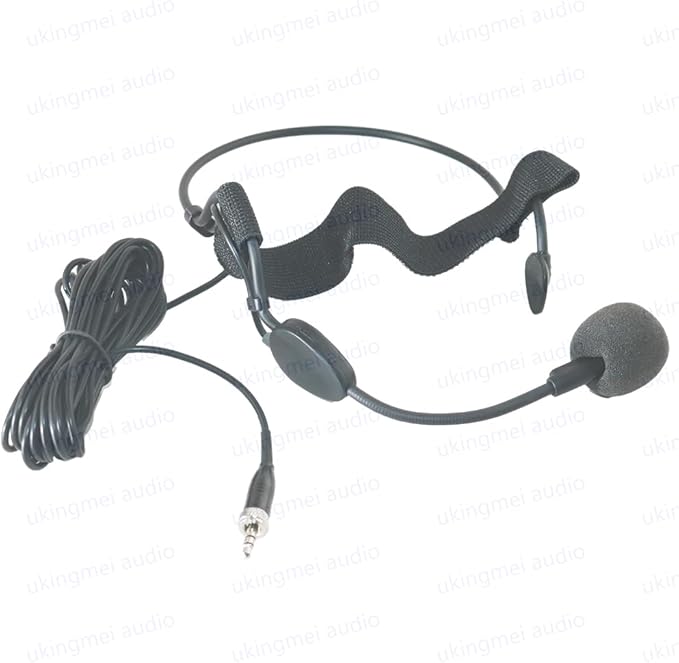 Headworn Dynamic Microphone 3.5MM Lock for Sennheiser Wireless Bodypack Transmitter Earhook Headset Mic for Musical Instrument