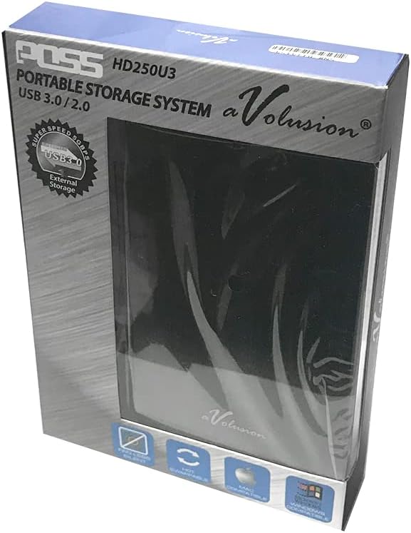 Avolusion HD250U3 320GB USB 3.0 External Gaming Hard Drive (for PS4 Pre-formatted) - 2 Year Warranty