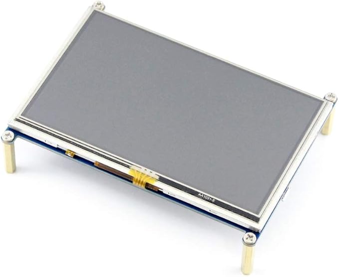 waveshare TOP1 5 inch Resistive Touch Screen LCD 800×480 Pixels HDMI Display Port 5 TFT LCD Panel Monitor Supports Raspberry Pi 4B/3B+/3A+/3B SPI Touch Port
