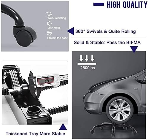 Gaming Chair Ergonomic Office Chair Desk Chair with Lumbar Support 360 Swivel &amp Rolling Computer Chair for Adults PU Leather Racing Style Supports 250lbs(White)