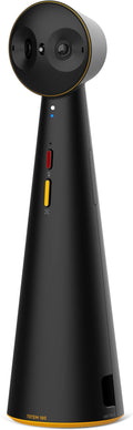 IPEVO Totem 180 4K Panoramic Video Conference Camera w/ 180° &amp 120° View Premium Webcam Full Room Coverage AI Auto Framing Noise Reduction Mics Plug-and-Play USB-C Remote Hybrid Learning