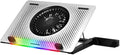 Steel Mesh Panel LED Fan Adjustable Speed Control 10 -17 Laptop Cooling Pad Cooling Bracket