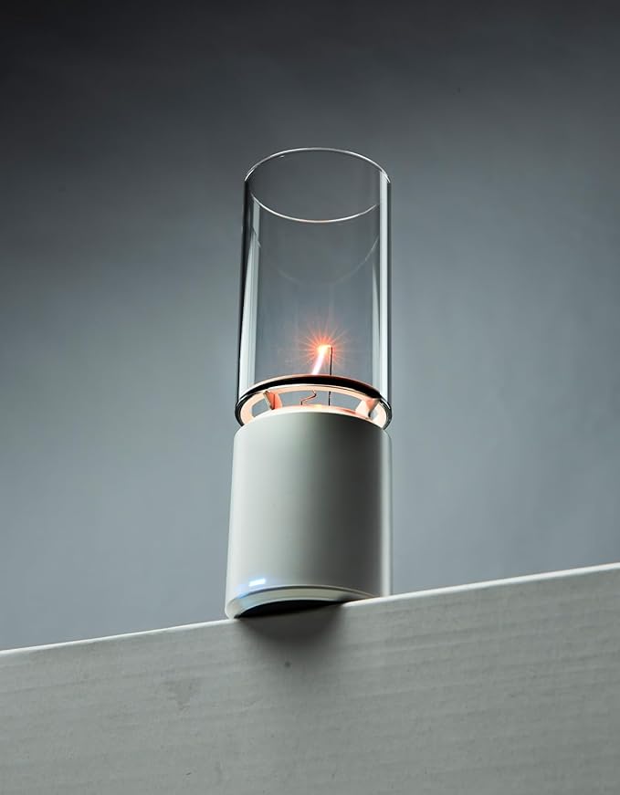WARDENCLYFFE® SingLine 60 Plasma Speaker - High-Fidelity Desktop Audio for PC Gaming - Visual Electric Flame &amp Personal Ambience Light - Unique Tech Gift (Model:SingLine 60 White)