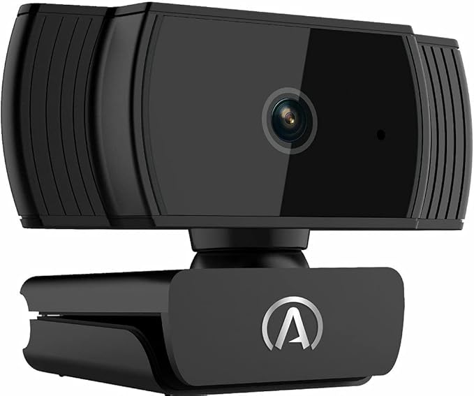 Andrea Communications W-300AF Full 1080P Webcam with Auto Focus and Desktop Tripod Included. Black