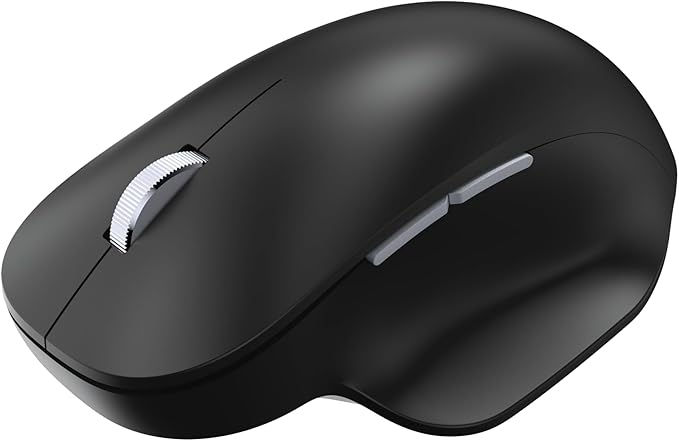 Incase Bluetooth Ergonomic Mouse – Designed by Microsoft – Two Thumb Buttons Easy to Grip Thumb Rest Precision Tracking Connects 3 Devices 15 Month Battery Life Mac/Windows PCs/Laptops (Black)