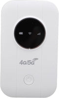 fosa 4G Portable WiFi Hotspot Mobile Hotspot Travel Router 300Mbps LTE CAT4 SIM Card Router for Travel Supports 10 Devices with 3650mAh Battery USB C Power