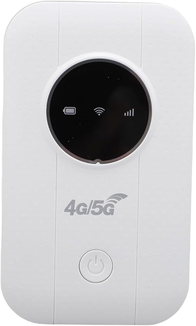 fosa 4G Portable WiFi Hotspot Mobile Hotspot Travel Router 300Mbps LTE CAT4 SIM Card Router for Travel Supports 10 Devices with 3650mAh Battery USB C Power