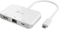 j5create USB Type C to 4K HDMI and Gigabit Ethernet with PD 100W Pass-Through Charging for MacBook Pro MacBook Air Chromebook Surface Pro iPad Pro or USB-C Laptop (JCA351)