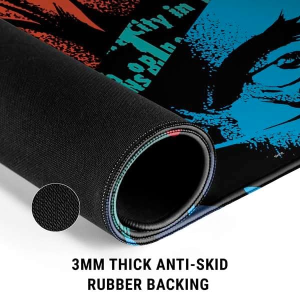 Skinit Extra Large Gaming Mouse Pad - Officially Licensed Cowboy Bebop Poster Design with Stitched Edges Waterproof Non-Slip Rubber Base Desk Mat for Keyboard &amp Mouse 35.75 x 15.4 inches
