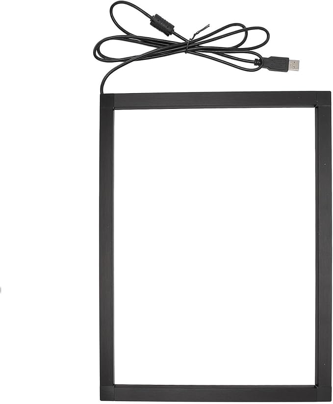 Bewinner Infrared Touch Frame Interactive IR Touch Overlay Panel for Education Digital Signage with USB InterfaceAluminum Alloy Touch Screen Overlay (27 inch)