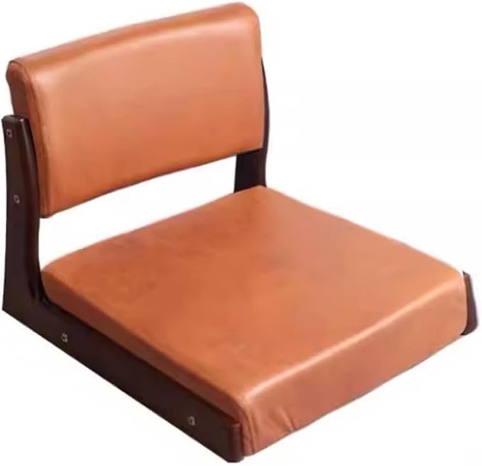 ELEFOCUS Floor Chair for Sitting On The Floor Unique Janpanese Meditation Chair Seat with Cushion for Living Room Balcony Legless Chair