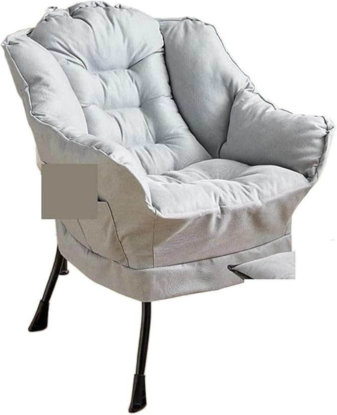Gaming Chair Computer Chair Sofa Wholesale Armchair Bedroom Comfortable Chair Armchair Chair (Color : Tq Light Gray Cotton-01)