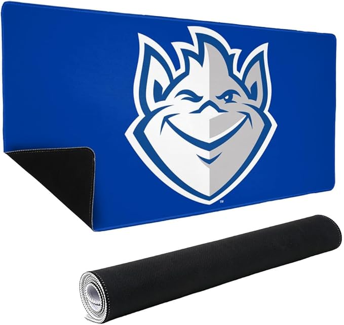 Saint Louis University Billiken Logo Large Gaming Mouse Pad Desk Mat with Stitched Edges Non-Slip Base for Gamer Home and Office 31.5 x 15.7