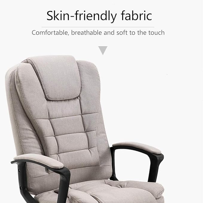 Computer Office Chair Swivel Task Chair Office Chairs Computer Chair Racing Style Office Desk Chair Double Seat Cushion Design Ergonomic Fabric Gaming Chair Bow Foot High-Back Office Computer Chair fo