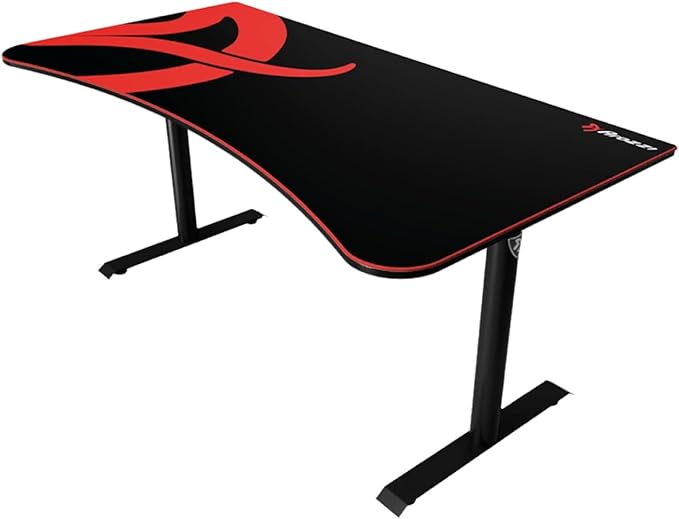 Arozzi Arena Gaming Desk Mat Full Surface Custom DeskPad Interchangeable Water Resistant &amp Washable Computer Desk Mouse Pad with Stitched Edges (Black)
