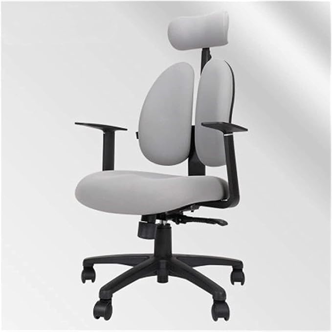 Gaming Chair for Home Ergonomic Chair Gaming Seat Game Swivel Chair Home Comfortable (Color:White)
