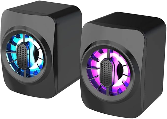 Wired Computer Speakers Input Desktop Amplifier for Laptop PC Phone 6W Audio Multimedia Loudspeaker