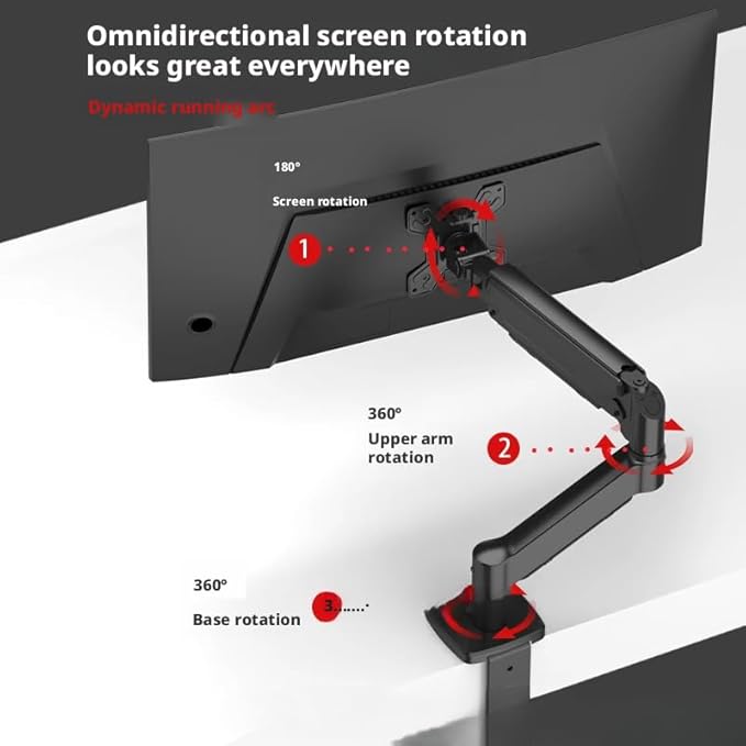 Computer Monitor Stand Screen 360°Rotating and Lifting