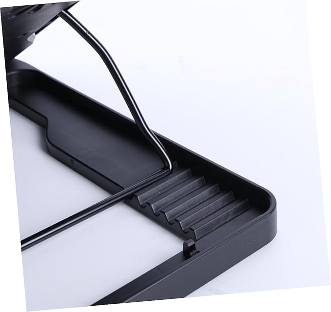 Operitacx USB Laptop Cooling Fans Cooler Stand with Anti-Skid Base Multi-Angle Adjustable Laptop Cooler for Gaming and Office Use Black