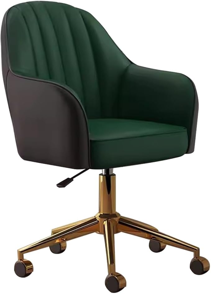 KITCISSL Video Game Chairs Computer Gaming Chair for Bedroom Desk Chair Gaming Chair Lift Makeup Chair Accent Chairs Dormitory Swivel Office Chair for Living Room Home Office (Color : Green)