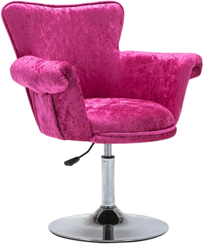 YYDS Chair Sweet Gaming Chair with Fixed Armrest Computer Chair for Bedroom and Living Room Rotatable Lift Office Esports Chair Ergonomically (Color : Rose red)