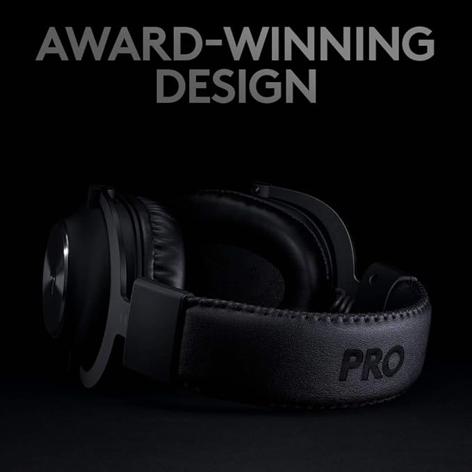 Logitech G PRO X Wireless Lightspeed Gaming Headset with Blue VO!CE Mic Filter Tech 50 mm PRO-G Drivers and DTS Headphone:X 2.0 Surround Sound 20+ Hour Battery Life - Black