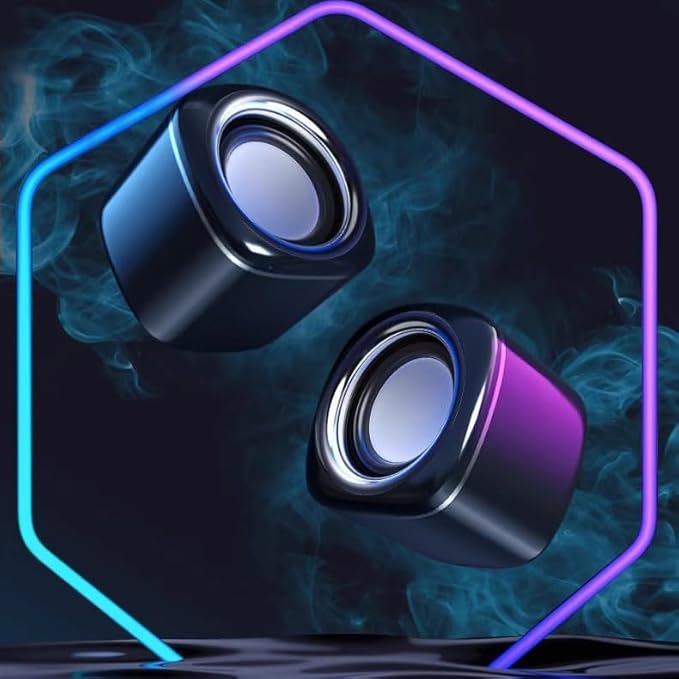 Computer Audio Desktop Wired Small Speaker Subwoofer Surround Built-in
