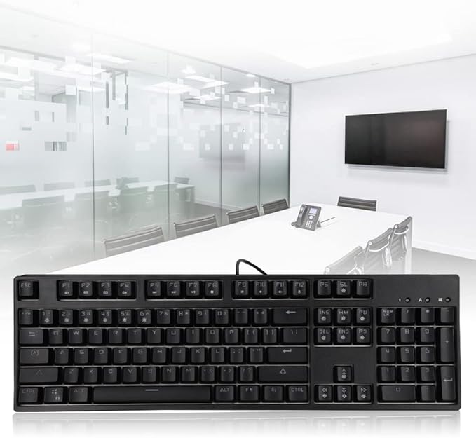 Rainbow Backlit Wired Gaming Keyboard M-8 104 Keys Rainbow Backlight Mechanical Wired Computer Keyboard Game Office