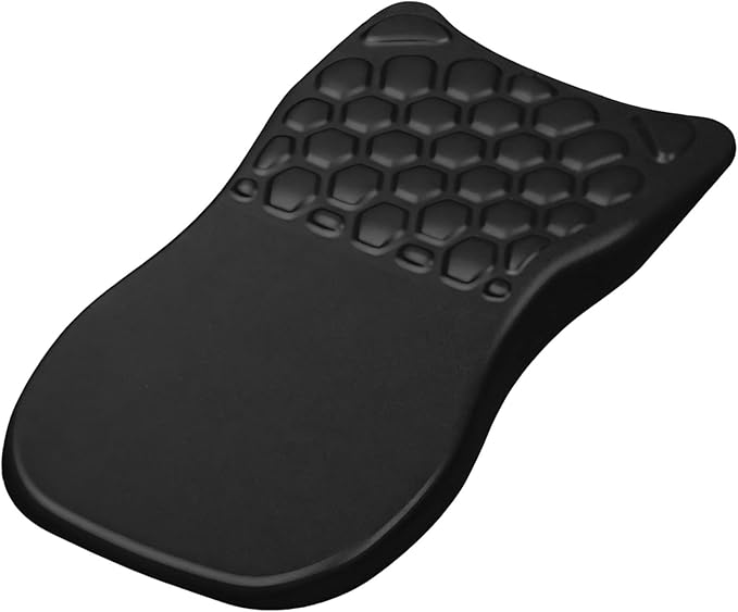 Comfortable Mouse Pad with Wrist Rest Memory Foam Cushioning Massage Support Anti-Slip Grip 7.9 X 11.8 X 1 in Black