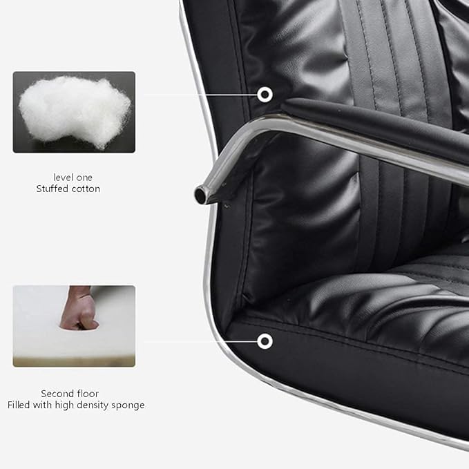 Office Chair Swivel Desk Chair Gaming Chair Computer Chairs Computer Chair Leather Office Desk Chair Double Cushion Video Game Chairs Bow Foot Ergonomic Computer Chiar For Office Meeting Room ( Color