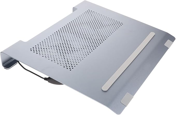 Laptop Cooler Cooling Pad for Notebooks Up to Dual Fans for Enhanced Airflow Elevation for Comfort Stable Mesh Design Efficient Heat