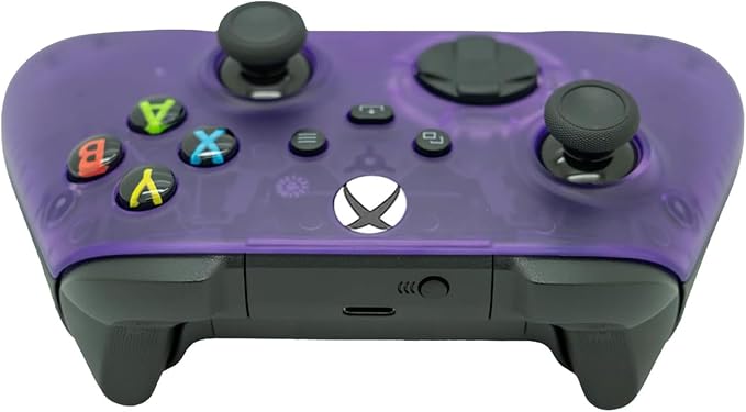 ProControllers LLC Wireless Custom Controller Compatible with PC Windows 10+ Series X/S &amp One (Series X/S Clear Purple)