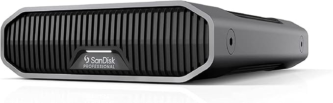 SanDisk Professional 18 TB G-Drive Desktop Portable External Hard Drive (Dark Gray) Bundle with 32GB Memory Card (100MB/s) Charge Cable (6-Feet) and USB Card Reader (4 Items)