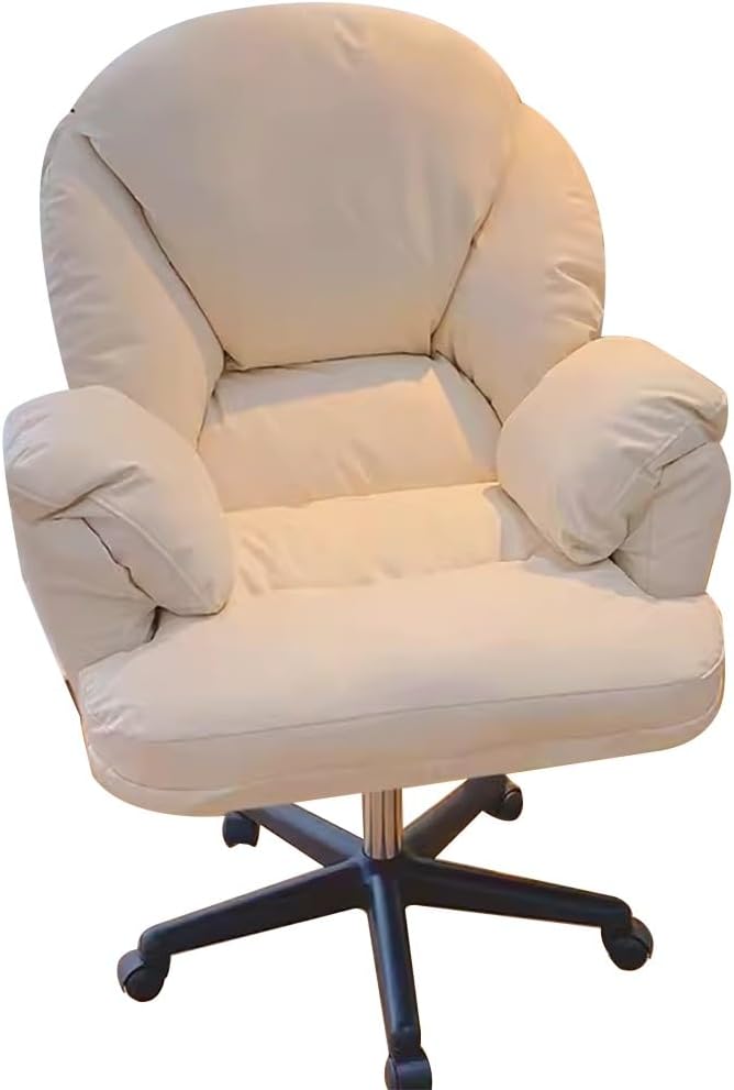 Lazy Sofa Swivel Gaming Chair Modern Ergonomic Office Chair Beige