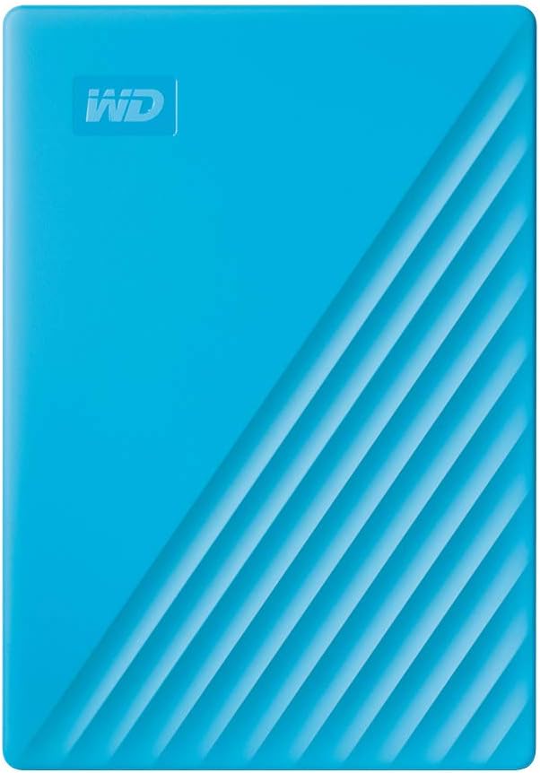 WD 4TB My Passport Portable External Hard Drive Blue backup software with defense against ransomware and password protection USB 3.1/USB 3.0 compatible - WDBPKJ0040BBL-WESN