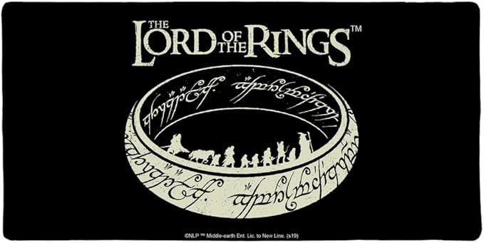 Lord of The Rings The Journey Large Gaming Mouse Pad Desk Mat with Stitched Edges Non-Slip Base for Gamer Home and Office 31.5 x 15.7