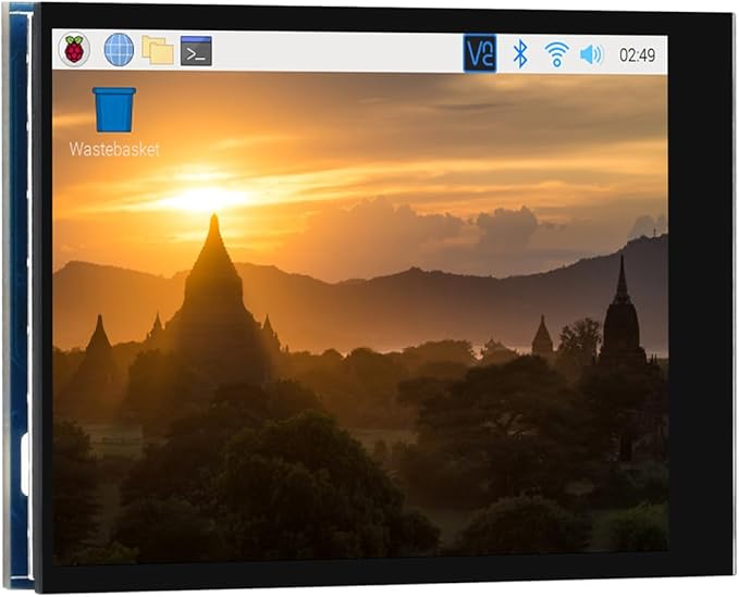 2.8inch DPI LCD Screen Compatible with Raspberry Pi 5/4B/3B+/3B/3A+/Pi Zero/Zero W/WH/Zero 2W 480x640 Resolution IPS Display 5-Points Capacitive Touch Control Optical Bonding Toughened Glass Cover
